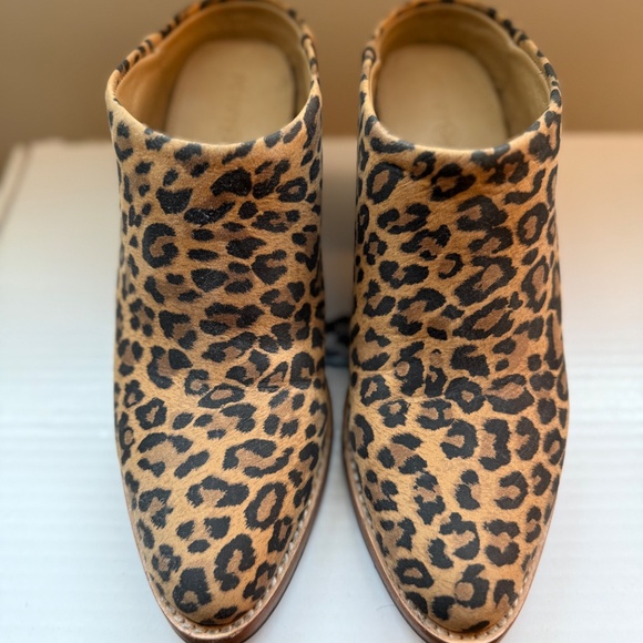 Poppy Barley Leopard Mule Boots - Picture 2 of 5